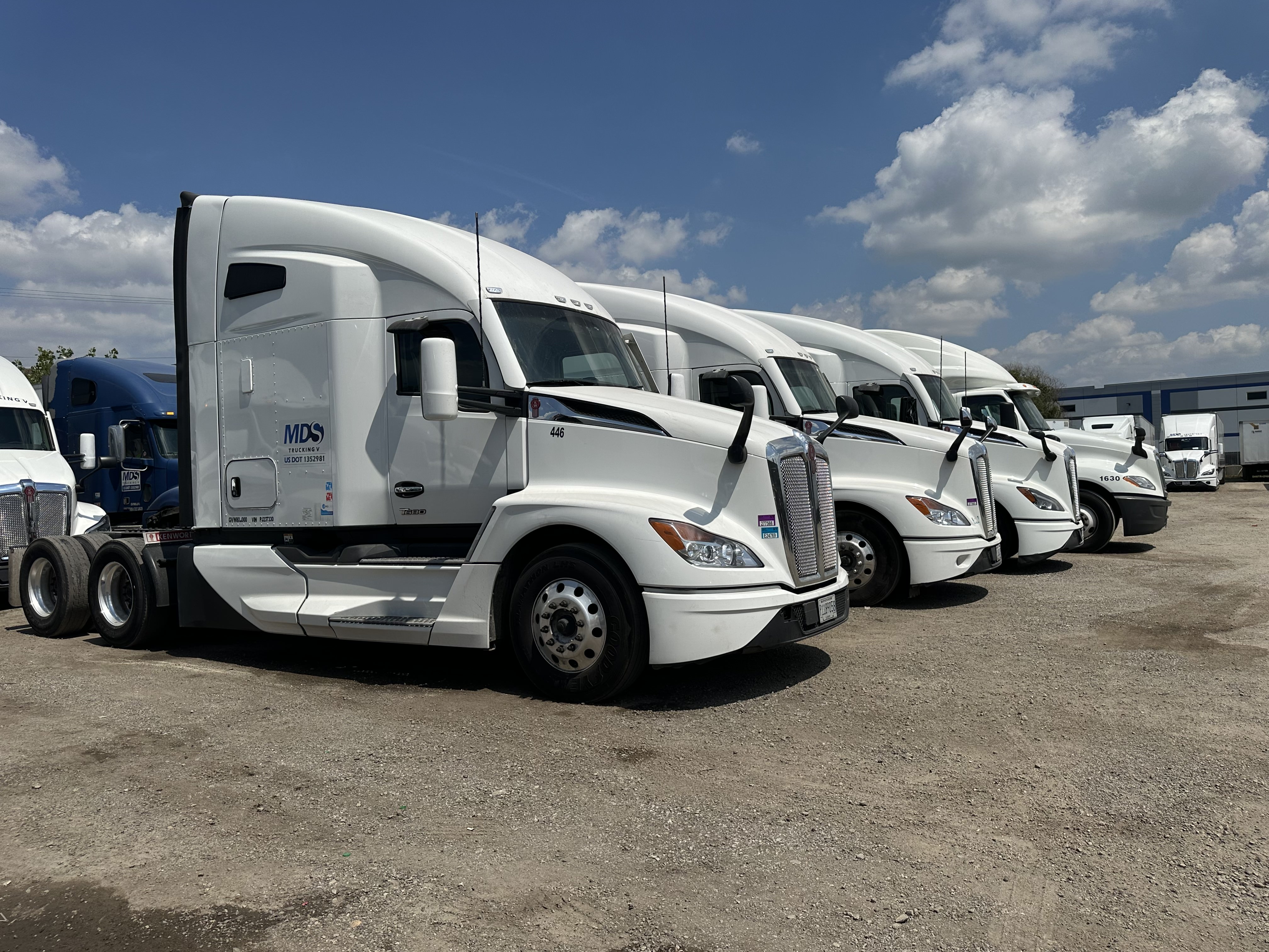 Trucks Parked on MDS Trucking V Yard